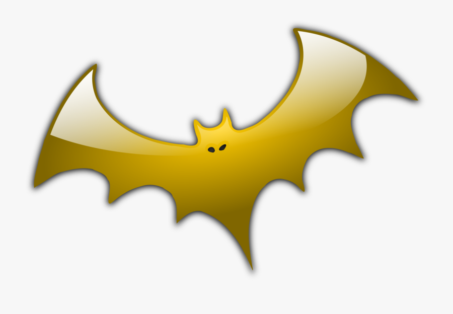 Bat,leaf,symbol - Orange Halloween Bat, Transparent Clipart