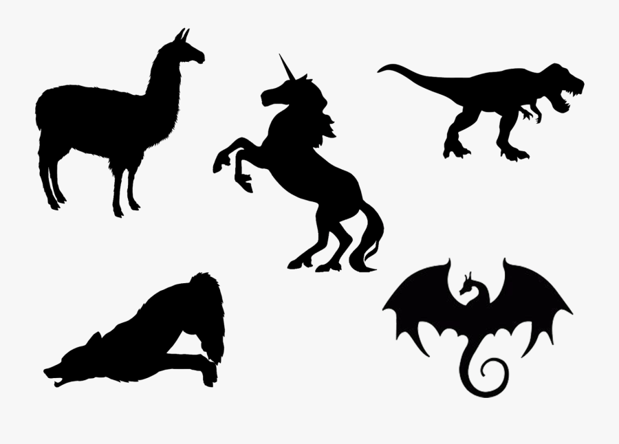 Silhouette Of A Unicorn, Transparent Clipart