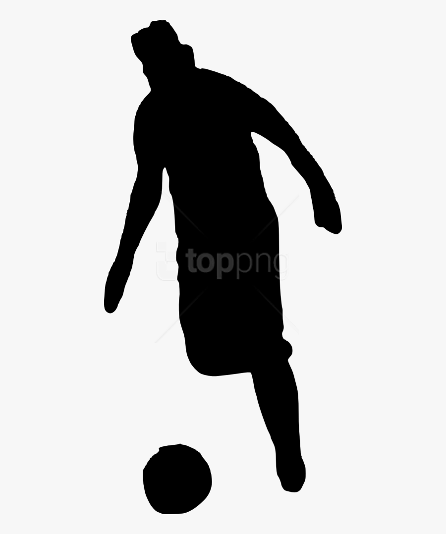 Free Png Football Player Silhouette Png Images Transparent - Siluet Pemain Sepakbola, Transparent Clipart