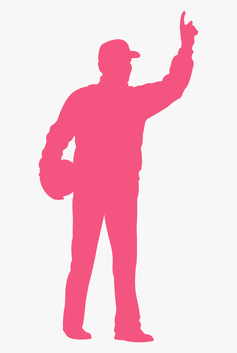 Football Coach Silhouette, Transparent Clipart