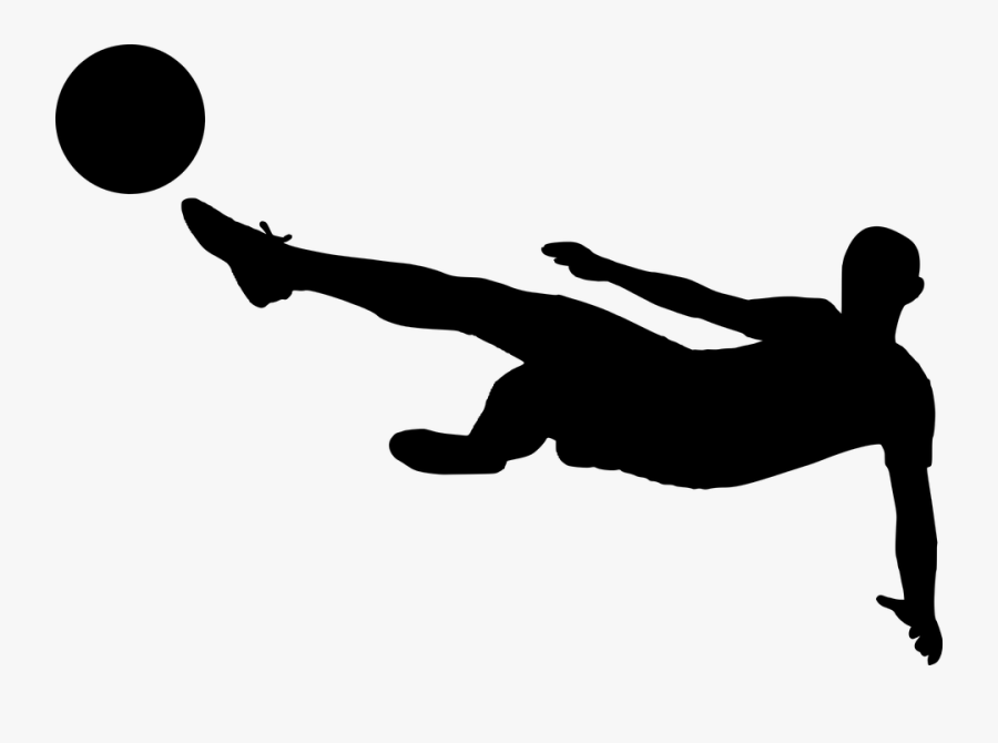 Silhouette Football - Silhouette Of Fifa Players, Transparent Clipart
