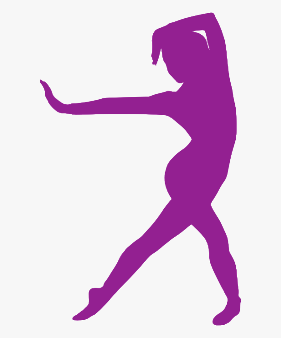Silhouette Danse - Aerobic Silhouette, Transparent Clipart