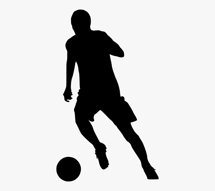 Silhouette Football, Transparent Clipart