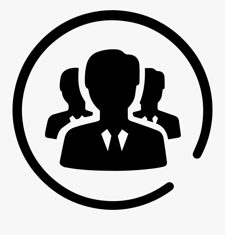 Silhouette,clip Art,illustration,black And White,line - Staff Png Icon, Transparent Clipart