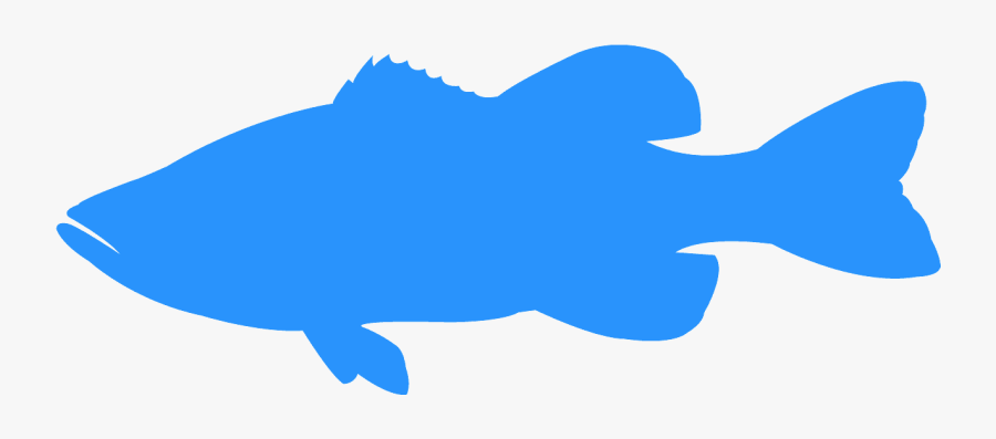 Largemouth Bass Silhouette Png, Transparent Clipart
