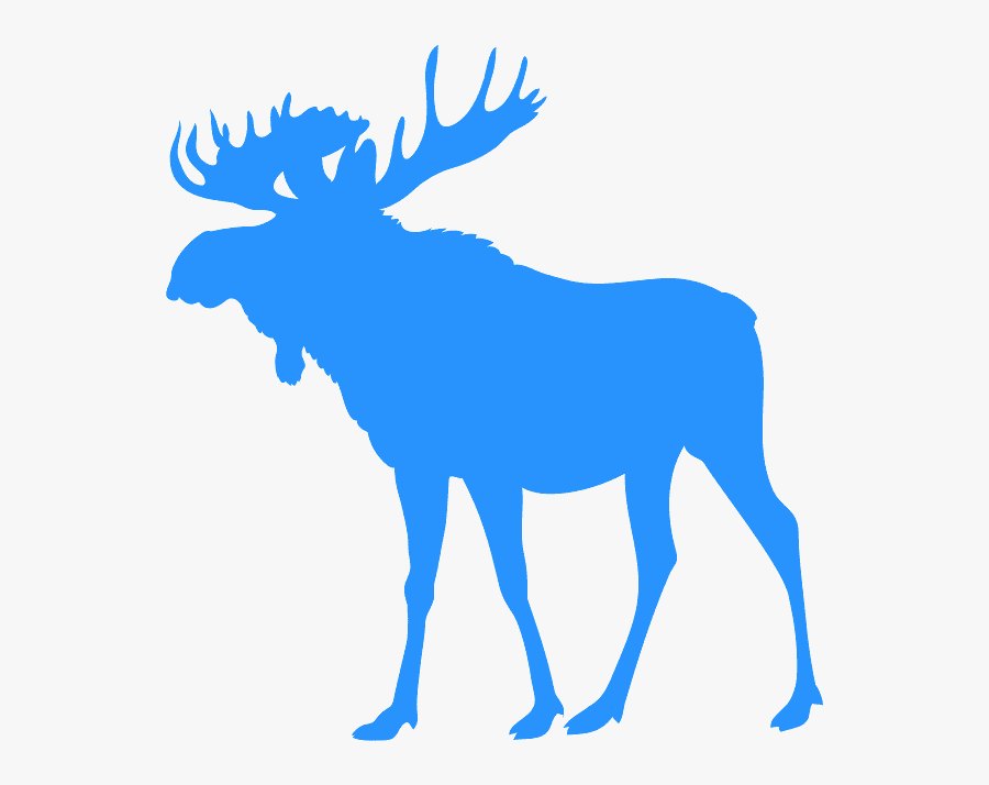 Silhouette Moose, Transparent Clipart