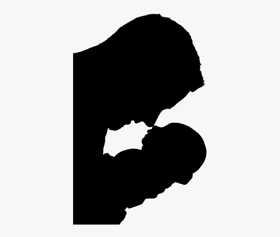 Silhouette, Father, Son, Family, People, Child, Boy - Baby With Dad Silhouette Png, Transparent Clipart