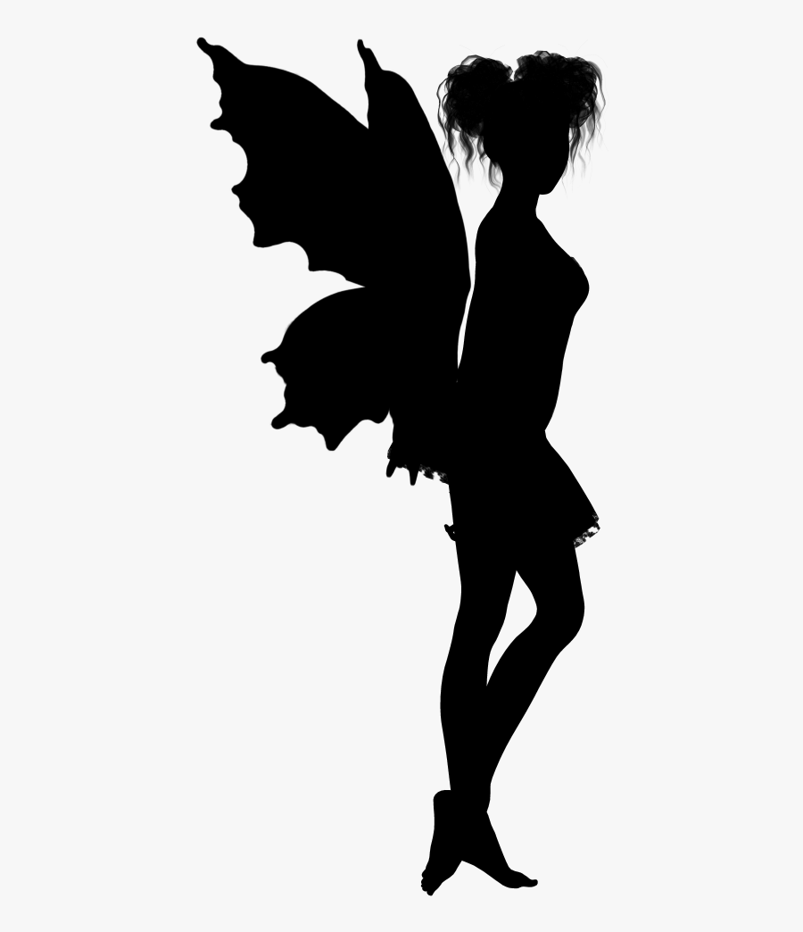 Vector Graphics Fairy Silhouette Clip Art Image - Fairy Silhouette Vector, Transparent Clipart