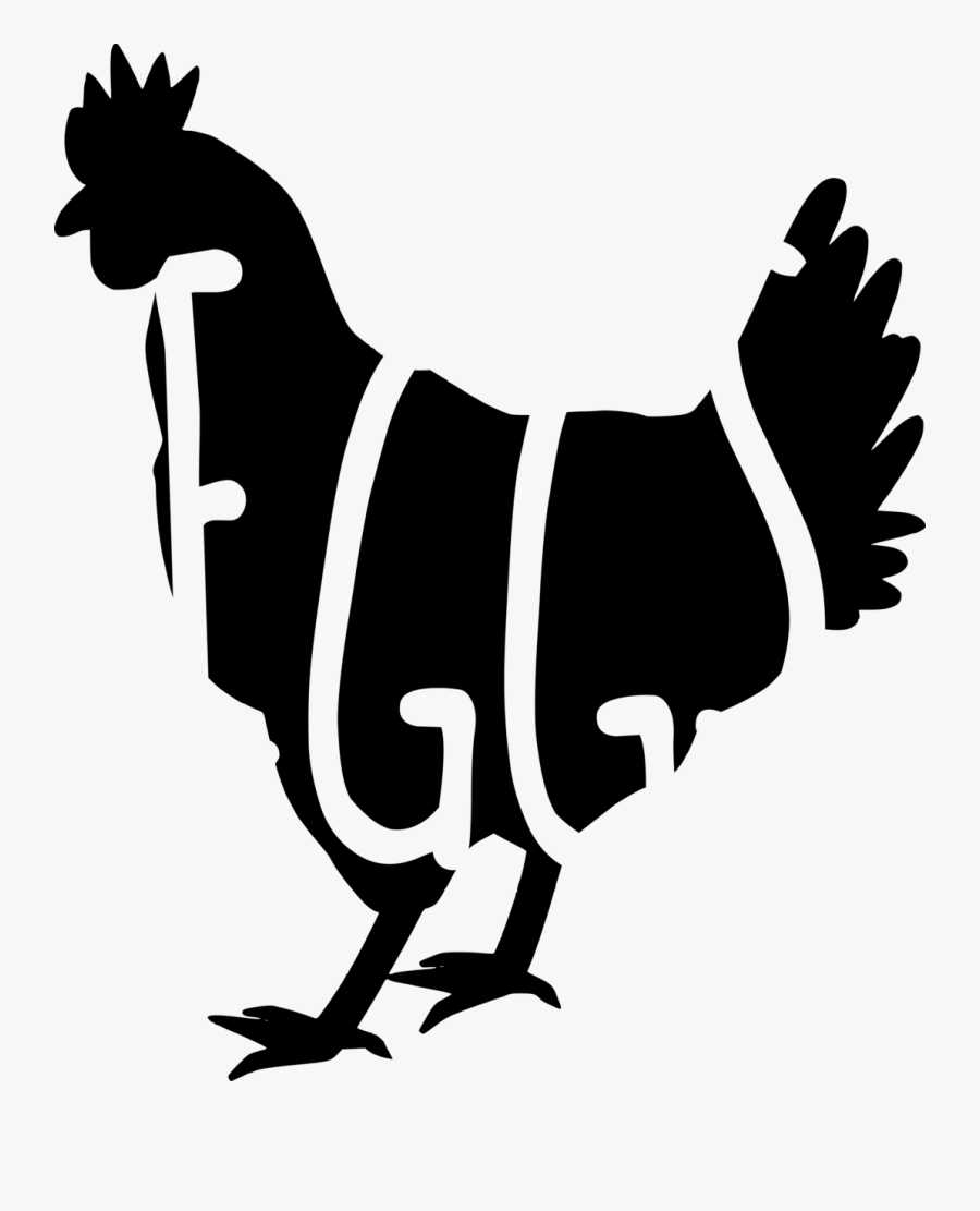 Chicken Silhouette Png -eggs And Chicken Silhouette - Transparent Hen Silhouette Png, Transparent Clipart