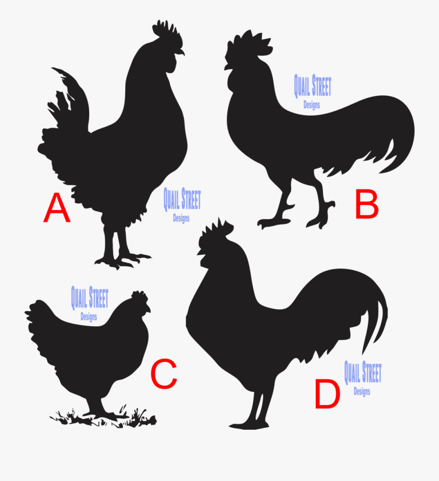Clip Art Pictures Of Chickens And Roosters - Silhouette Hen Chicken Clipart, Transparent Clipart