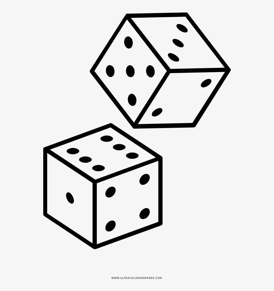 Dice Coloring Page Ultra Pages With - Box Distribution Icon, Transparent Clipart