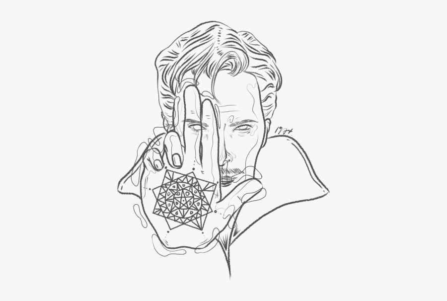 Doctor Strange Drawing Step By Step, Transparent Clipart