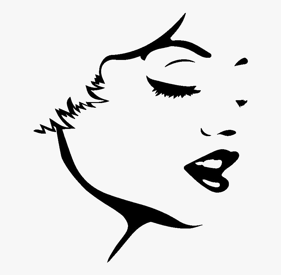 Stickers De Silhouettes Et Personnages - Outlines Of People Faces, Transparent Clipart