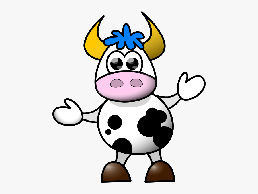 Cartoon Cow, Transparent Clipart