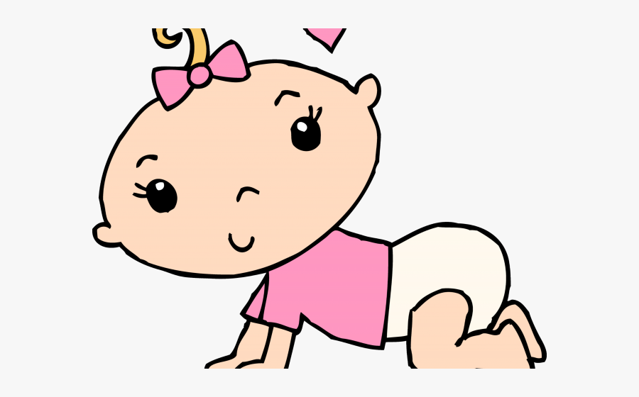 Baby Girl Clipart Cartoon - Baby Shower Clipart Png, Transparent Clipart