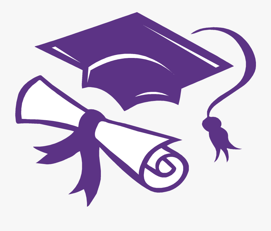 Clip Art Graduation Ceremony Openclipart Diploma Free - Purple