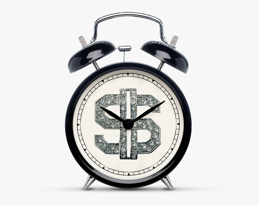Transparent Time Is Money Png - 5 O Clock Alarm Clock, Transparent Clipart