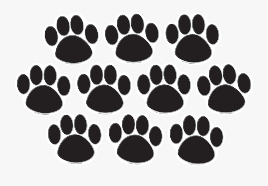 Transparent Black Paw Print Png - Red Paw Prints, Transparent Clipart