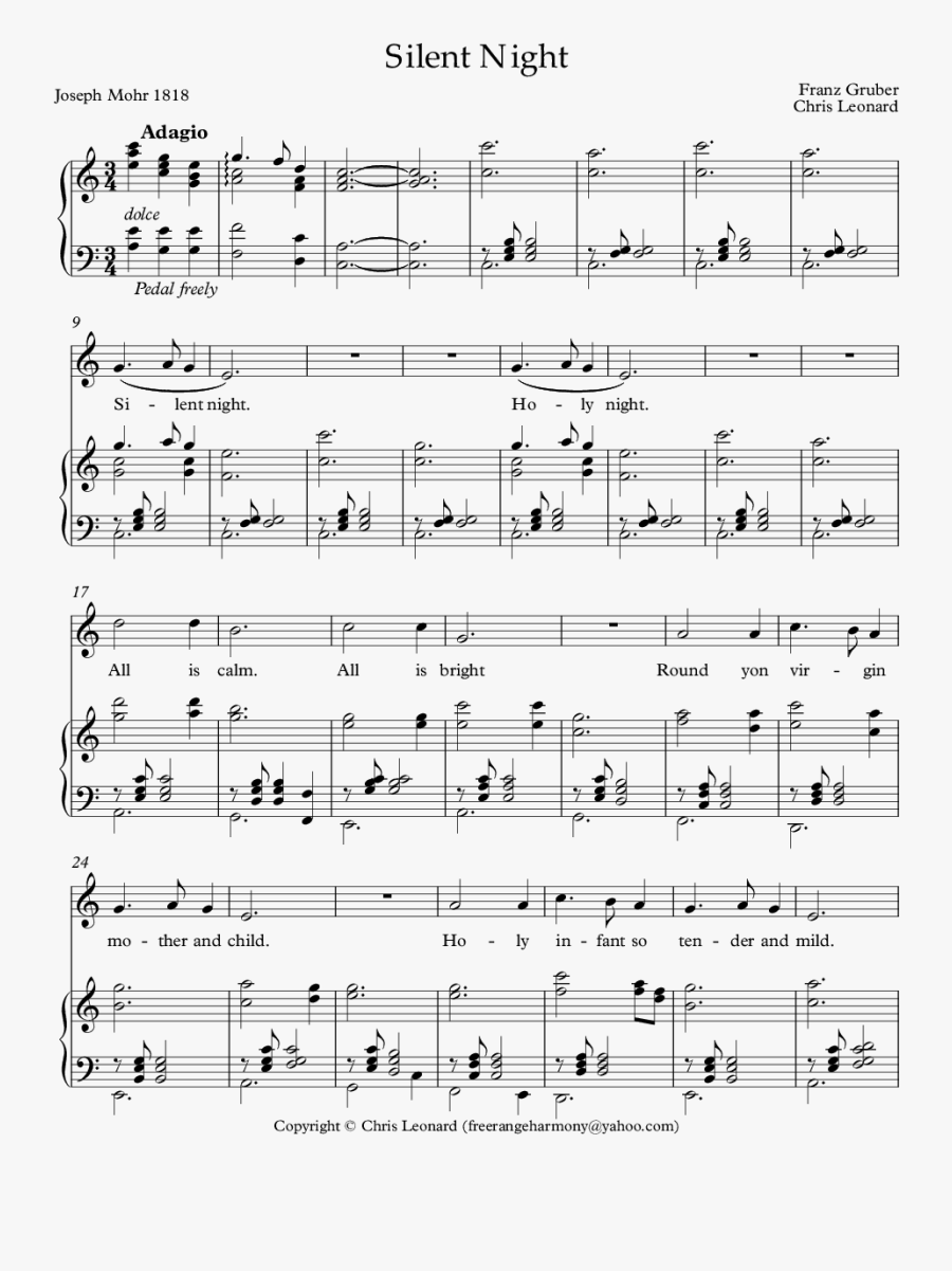 Silent Night Women's Choir, Transparent Clipart