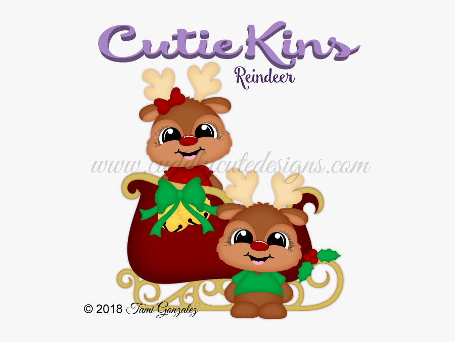 Cutiekins-reindeer - Cuteness, Transparent Clipart