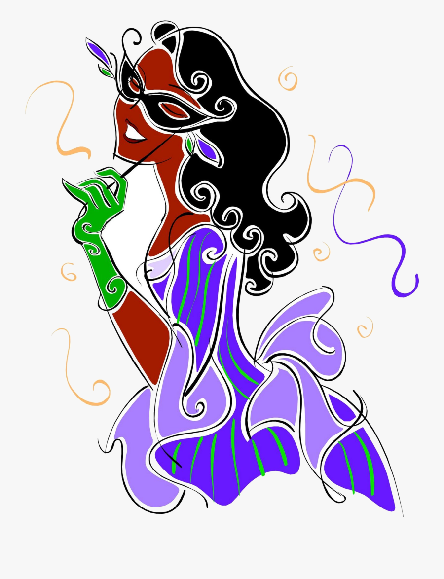 Winter Party Themed Clipart At Free For Personal Transparent - Mardi Gras Queen Clipart, Transparent Clipart