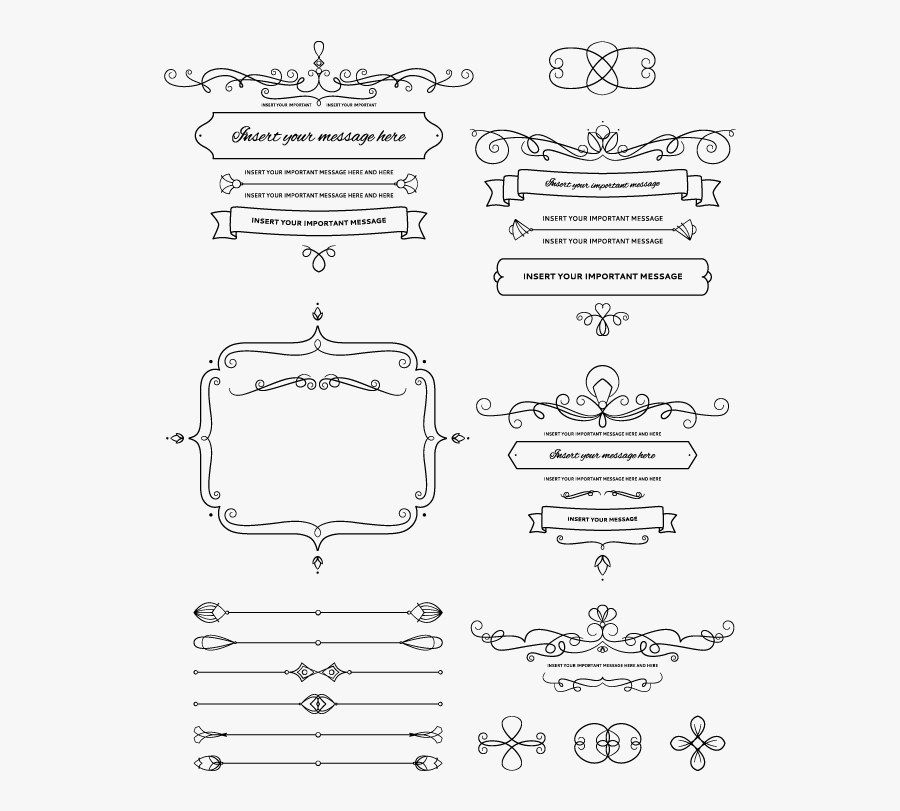 Logo Border Pattern Wedding Free Frame Clipart - Png Casamento Preto E Branco, Transparent Clipart