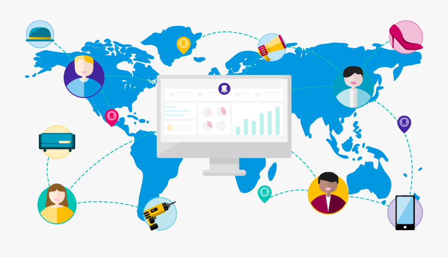 Plane On A Map, Transparent Clipart