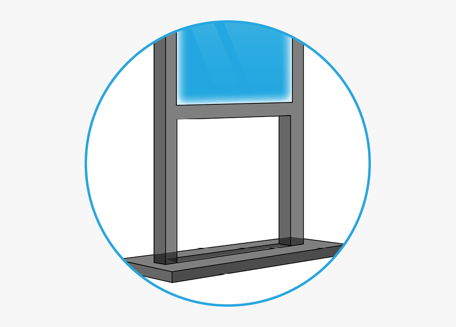 Glass-media Freestanding Lcd Display, Transparent Clipart