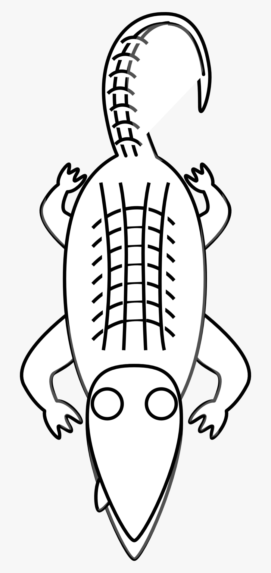 Alligator Black And White Alligator Clipart Black And - Alligator Clip Art, Transparent Clipart