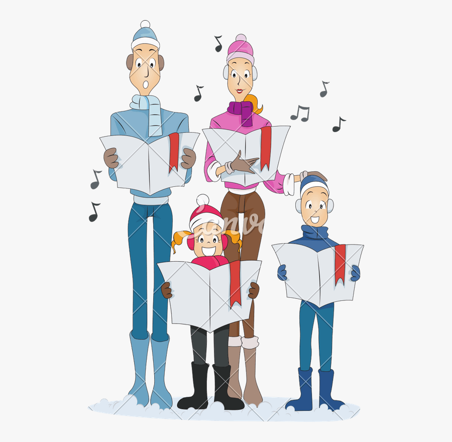 Caroling Day - 축가 일러스트, Transparent Clipart