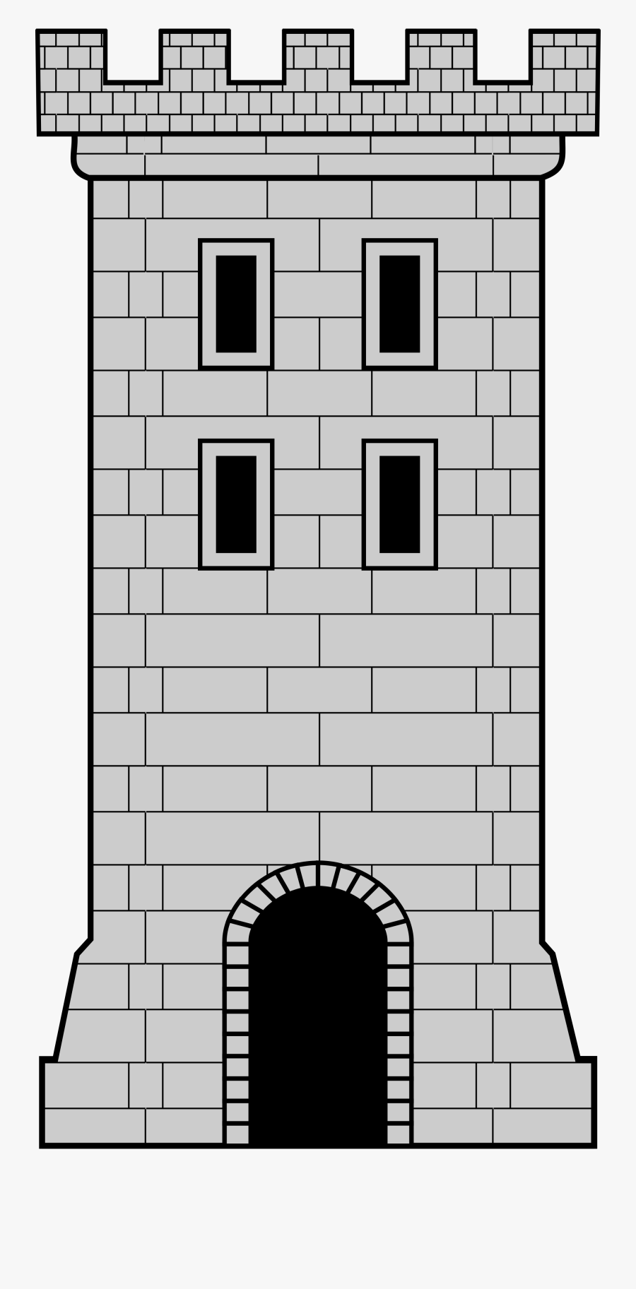 Castle Svg Wikimedia Commons - Castle Tower Png Vector, Transparent Clipart