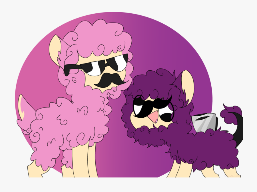 Purple Clipart Sheep - Pink Sheep And Purple Shep Fan Art, Transparent Clipart