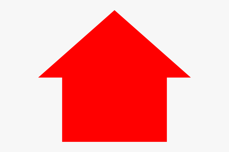 Big Red Arrow Pointing Up, Transparent Clipart