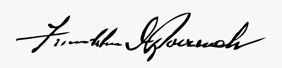 Donald Trump Signature Png - Franklin D Roosevelt Signature Png, Transparent Clipart