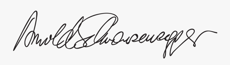 Donald Trump Signature Png - Firma De Arnold Schwarzenegger, Transparent Clipart