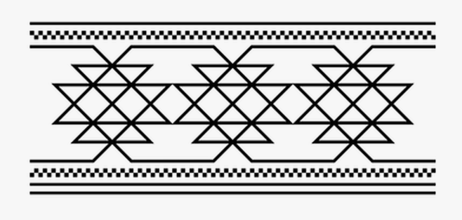 #tribal #native #aboriginal #divider #header #textline - Native Divider Png, Transparent Clipart