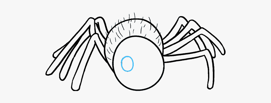 How To Draw Cartoon Spider - White Spider Cartoon Png, Transparent Clipart