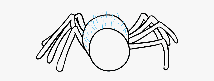 How To Draw Cartoon Spider - White Spider Cartoon Png, Transparent Clipart