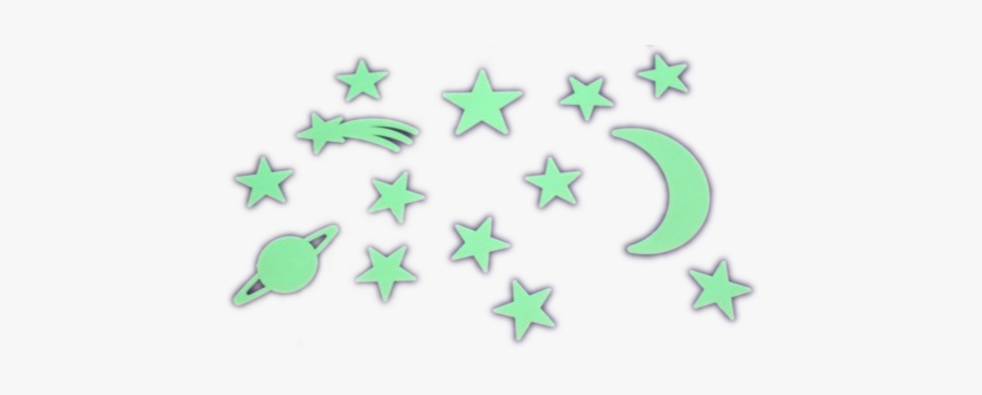 #green #stars #planet #png - Glow In The Dark Transparent, Transparent Clipart