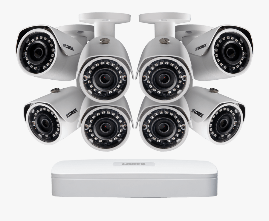 2k Ip Security Camera System With 8 Channel Nvr And - Lorex Memorial Day Sale Hdip88dw, Transparent Clipart