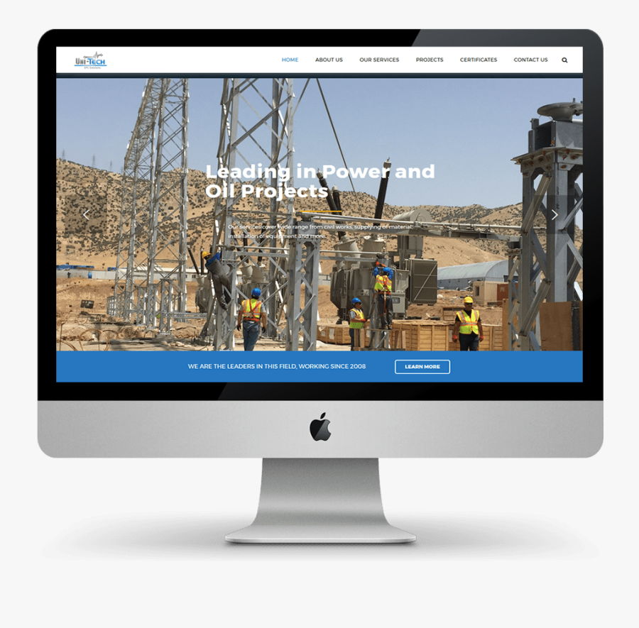 Png Unitech Website - Greta Rose Agency, Transparent Clipart