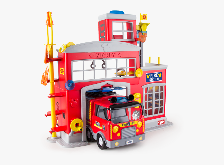 Mickey To The Rescue Fire Station - Quartel De Bombeiro Brinquedo, Transparent Clipart