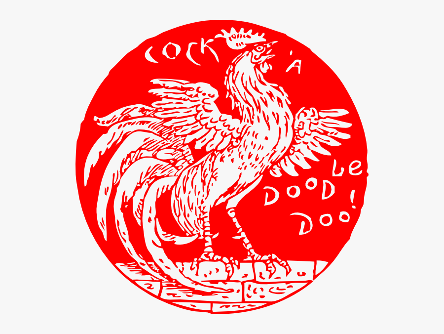 Red Chicken Clip Art At Clipartimage - Gambar Tribal Ayam Jago, Transparent Clipart