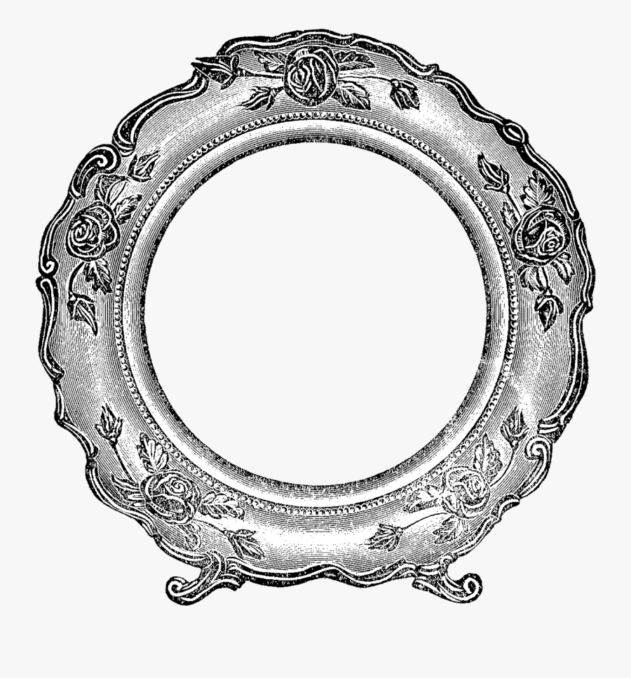 Frame Digital Rose Design Illustration - Circle, Transparent Clipart