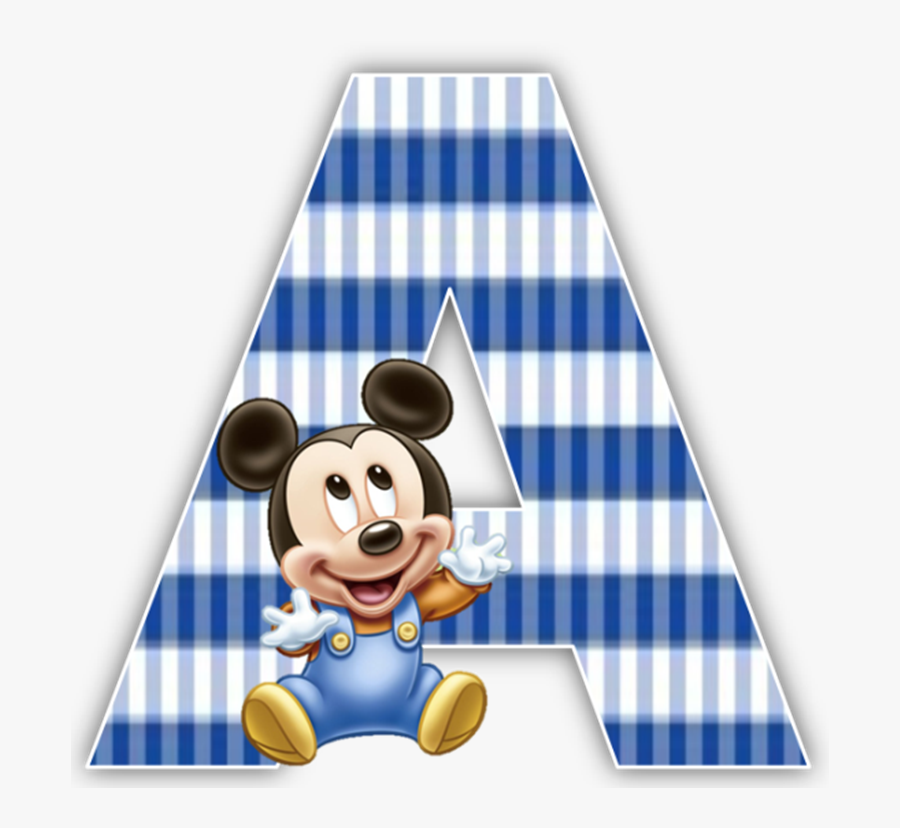 Baby Mickey Mouse 1st Birthday Party Alphabet & Numbers - Mickey Mouse Bebe 7, Transparent Clipart