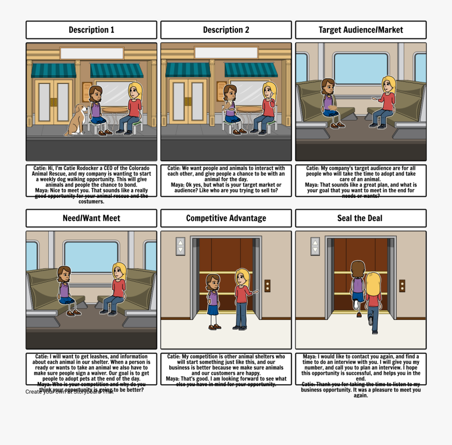 Elevator Vector Pitch - Business Pitch Storyboard, Transparent Clipart