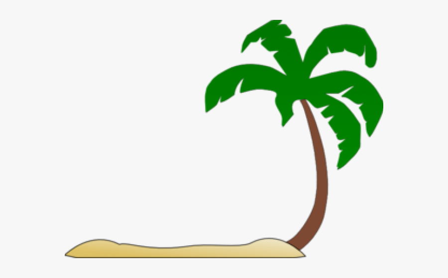 Palm Tree Beach Clip Art - Palm Tree On Beach Clip Art, Transparent Clipart
