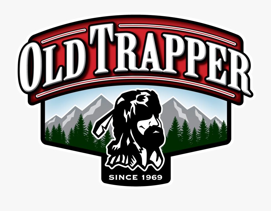 Old Trapper Jerky Logo, Transparent Clipart