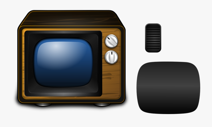 Television, Picture Tube, Video, Old, Tv - Old Style Small Tv, Transparent Clipart