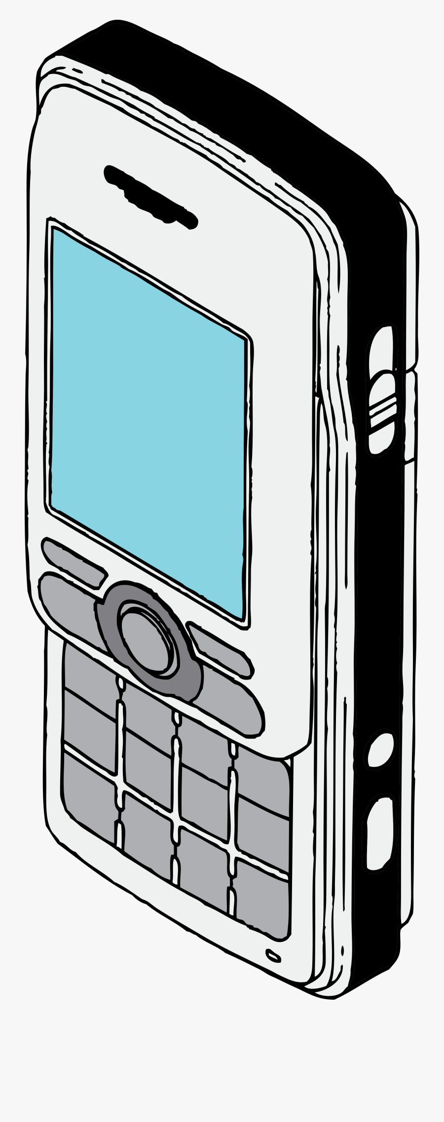 Cell Phone Clip Art Clipart - Mobile Phone Drawing, Transparent Clipart